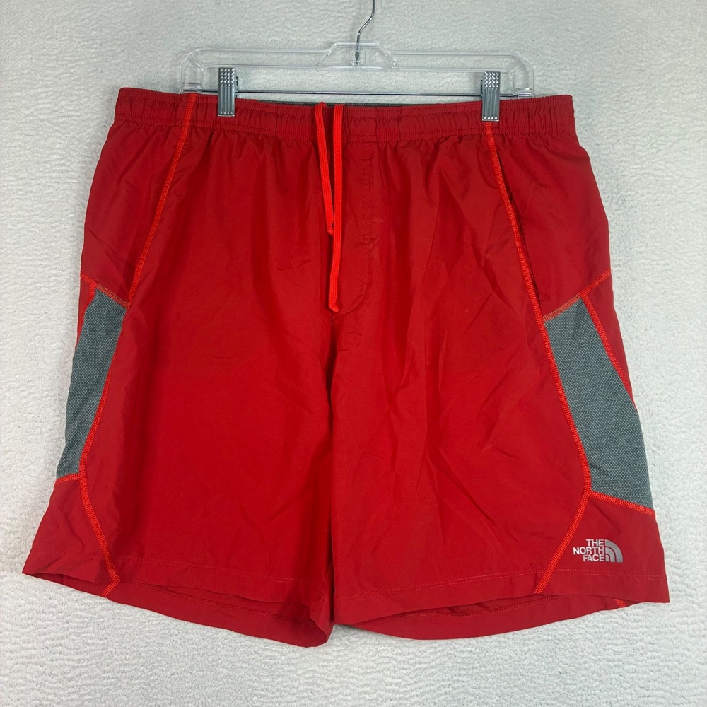 The North Face Voltage Shorts Men XL Red FlashDry Hiking Running Stretch Unlined
